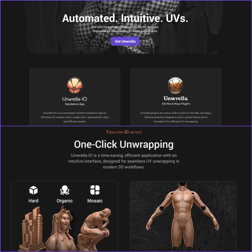 3D-IO - Unwrella-IO - A new standalone UV unwrapping tool 3D-IO - Unwrella-IO - A new standalone UV unwrapping tool