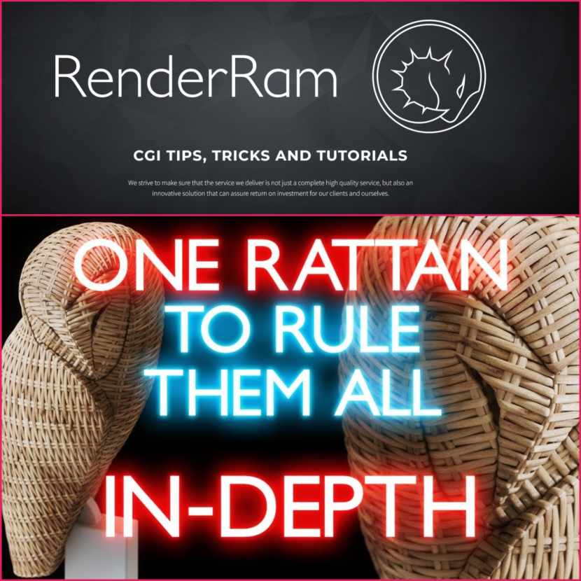 RenderRam - Detailed Explanation Of A Rattan Modeling Method in 3DS Max RenderRam - Detailed Explanation Of A Rattan Modeling Method in 3DS Max