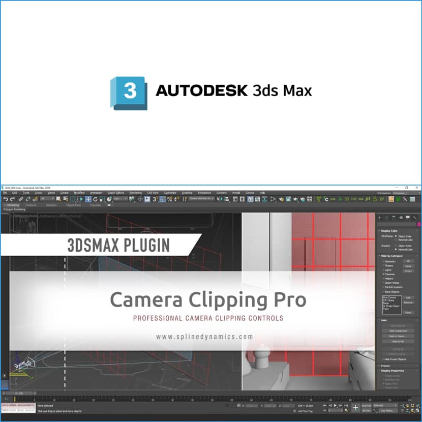 SplineDynamics - Camera Clipping Pro for 3ds Max / RebusFarm SplineDynamics - Camera Clipping Pro for 3ds Max / RebusFarm